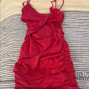 Superdown hot pink mini dress
